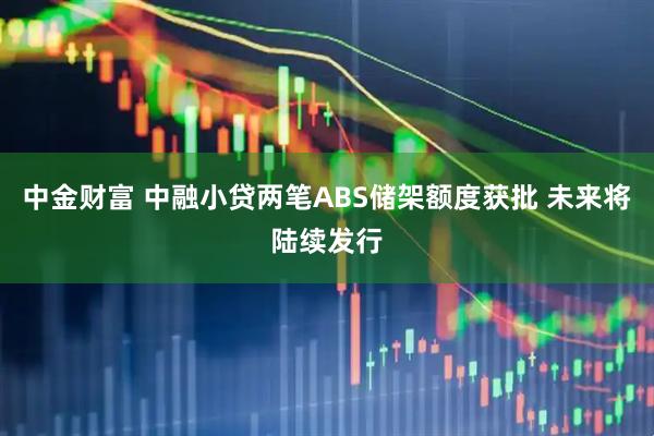 中金财富 中融小贷两笔ABS储架额度获批 未来将陆续发行